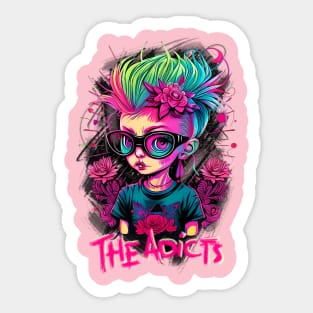 Punk Girl - The Adicts Sticker